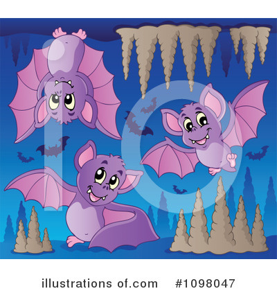 Royalty-Free (RF) Vampire Bats Clipart Illustration by visekart - Stock Sample #1098047