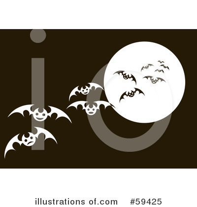 Royalty-Free (RF) Vampire Bats Clipart Illustration by pauloribau - Stock Sample #59425