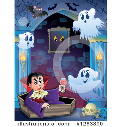 Royalty-Free (RF) Vampire Clipart Illustration by visekart - Stock Sample #1263390