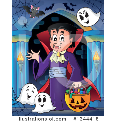 Royalty-Free (RF) Vampire Clipart Illustration by visekart - Stock Sample #1344416