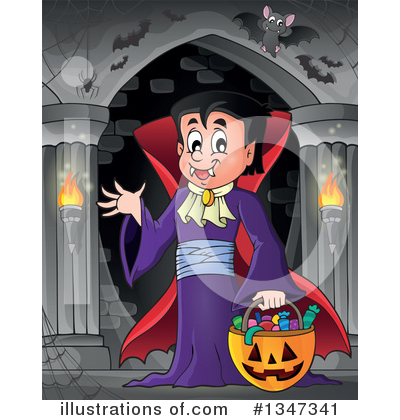 Royalty-Free (RF) Vampire Clipart Illustration by visekart - Stock Sample #1347341
