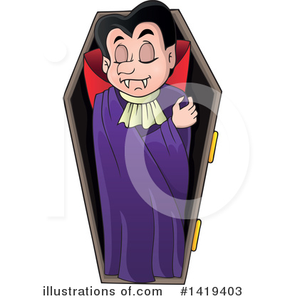 Royalty-Free (RF) Vampire Clipart Illustration by visekart - Stock Sample #1419403