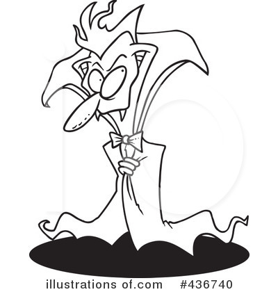 Royalty-Free (RF) Vampire Clipart Illustration by toonaday - Stock Sample #436740
