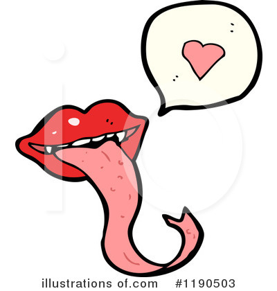 Royalty-Free (RF) Vampire Lips Clipart Illustration by lineartestpilot - Stock Sample #1190503