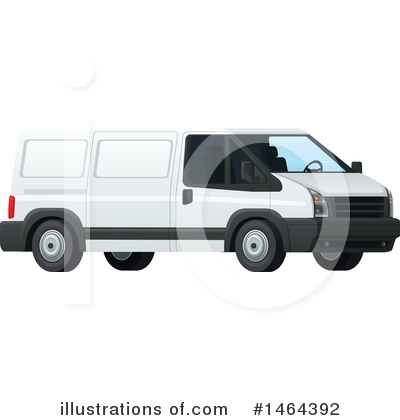 Delivery Van Clipart #1464392 by Vector Tradition SM