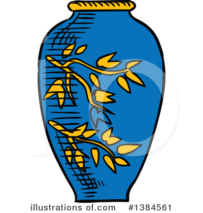 Royalty-Free (RF) Vase Clipart Illustration by Vector Tradition SM - Stock Sample #1384561