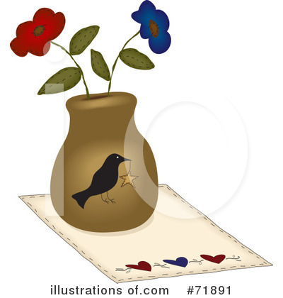Royalty-Free (RF) Vase Clipart Illustration by inkgraphics - Stock Sample #71891