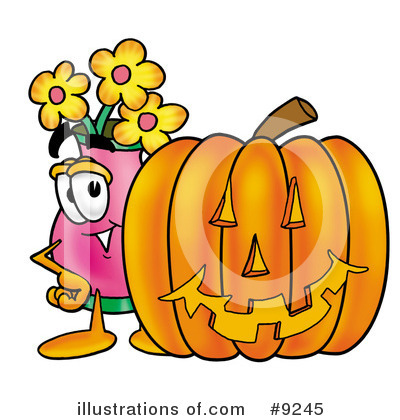 Royalty-Free (RF) Vase Of Flowers Clipart Illustration by Mascot Junction - Stock Sample #9245
