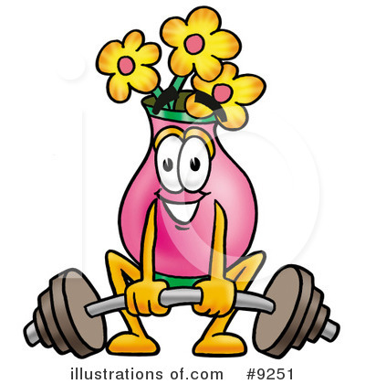 Royalty-Free (RF) Vase Of Flowers Clipart Illustration by Mascot Junction - Stock Sample #9251