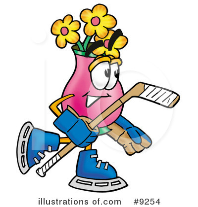 Royalty-Free (RF) Vase Of Flowers Clipart Illustration by Mascot Junction - Stock Sample #9254