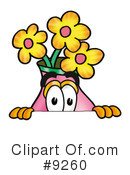 Vase Of Flowers Clipart #9260 by Mascot Junction