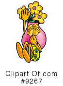 Vase Of Flowers Clipart #9267 by Mascot Junction