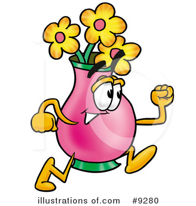Vase Of Flowers Clipart #9280 by Toons4Biz