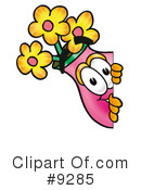 Vase Of Flowers Clipart #9285 by Mascot Junction