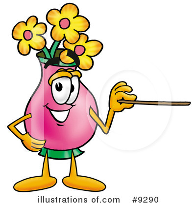 Vase Of Flowers Clipart #9290 by Toons4Biz