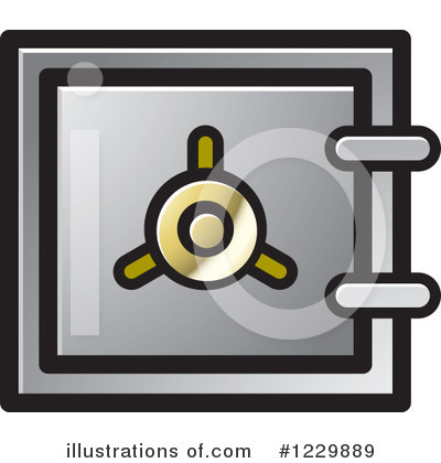 Bank Safe Clipart #1229889 by Lal Perera