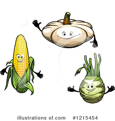 Royalty-Free (RF) Vegetable Clipart Illustration by Vector Tradition SM - Stock Sample #1215454