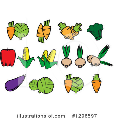 Royalty-Free (RF) Vegetable Clipart Illustration by Vector Tradition SM - Stock Sample #1296597