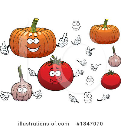 Royalty-Free (RF) Vegetable Clipart Illustration by Vector Tradition SM - Stock Sample #1347070