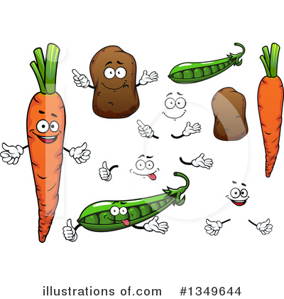 Royalty-Free (RF) Vegetable Clipart Illustration by Vector Tradition SM - Stock Sample #1349644