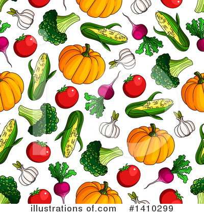 Royalty-Free (RF) Vegetable Clipart Illustration by Vector Tradition SM - Stock Sample #1410299