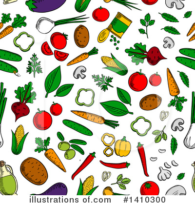 Royalty-Free (RF) Vegetable Clipart Illustration by Vector Tradition SM - Stock Sample #1410300