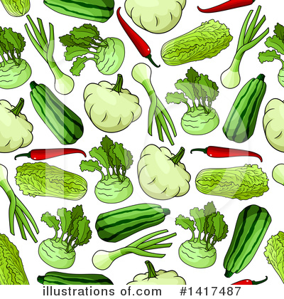 Royalty-Free (RF) Vegetable Clipart Illustration by Vector Tradition SM - Stock Sample #1417487