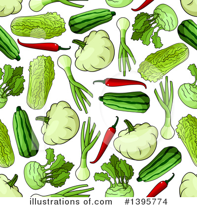 Royalty-Free (RF) Vegetables Clipart Illustration by Vector Tradition SM - Stock Sample #1395774