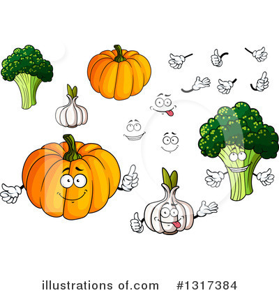 Royalty-Free (RF) Veggie Clipart Illustration by Vector Tradition SM - Stock Sample #1317384