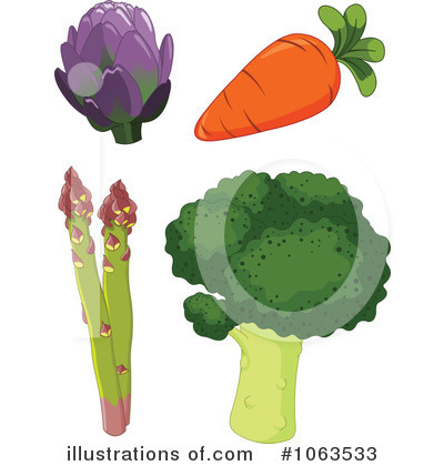 Royalty-Free (RF) Veggies Clipart Illustration by Pushkin - Stock Sample #1063533