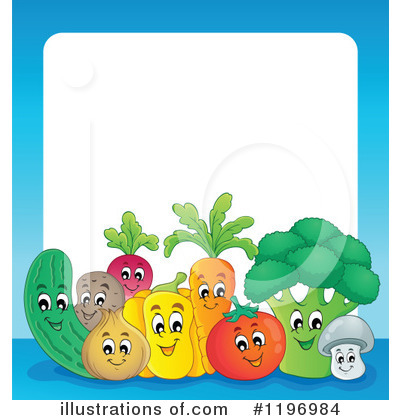 Royalty-Free (RF) Veggies Clipart Illustration by visekart - Stock Sample #1196984