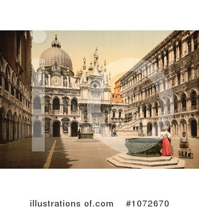 Royalty-Free (RF) Venice Clipart Illustration by JVPD - Stock Sample #1072670