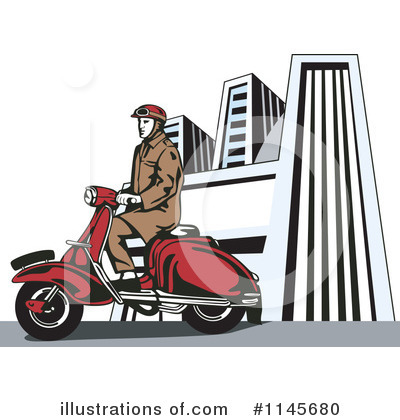 Scooter Clipart #1145680 by patrimonio