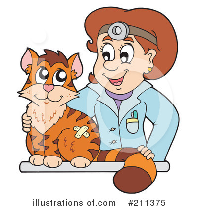 Royalty-Free (RF) Veterinarian Clipart Illustration by visekart - Stock Sample #211375