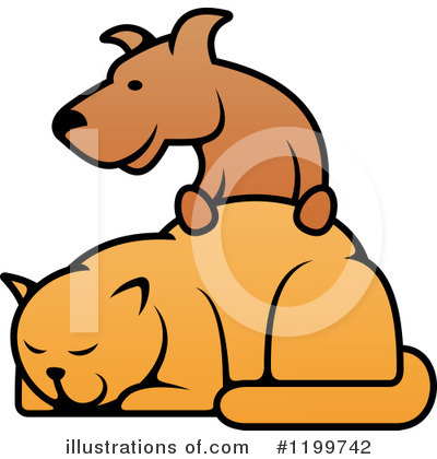 Cat And Dog Clipart #1199742 by Vector Tradition SM