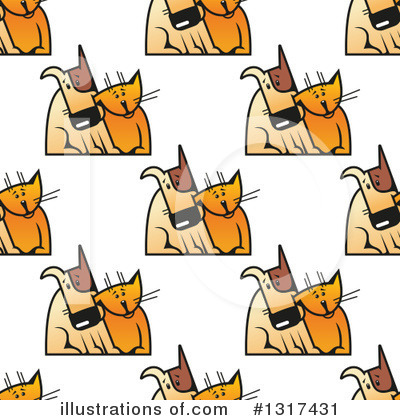 Cat And Dog Clipart #1317431 by Vector Tradition SM