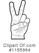 Victory Hand Clipart #1155964 by Lal Perera