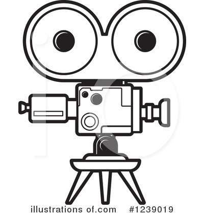 Movie Camera Clipart #1239019 by Lal Perera