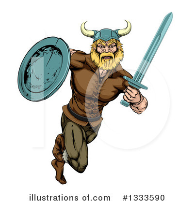 Viking Clipart #1333590 by AtStockIllustration