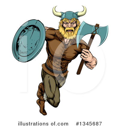 Viking Clipart #1345687 by AtStockIllustration