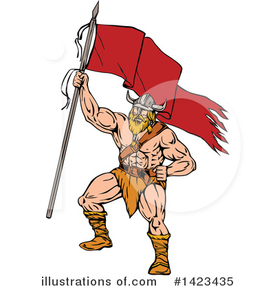 Royalty-Free (RF) Viking Clipart Illustration by patrimonio - Stock Sample #1423435