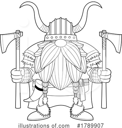 Royalty-Free (RF) Viking Clipart Illustration by Hit Toon - Stock Sample #1789907