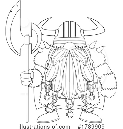 Royalty-Free (RF) Viking Clipart Illustration by Hit Toon - Stock Sample #1789909