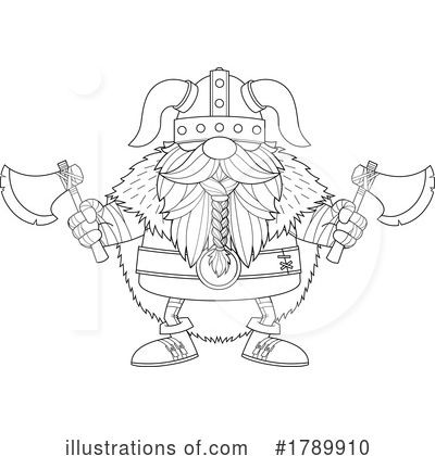 Royalty-Free (RF) Viking Clipart Illustration by Hit Toon - Stock Sample #1789910