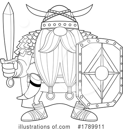 Royalty-Free (RF) Viking Clipart Illustration by Hit Toon - Stock Sample #1789911
