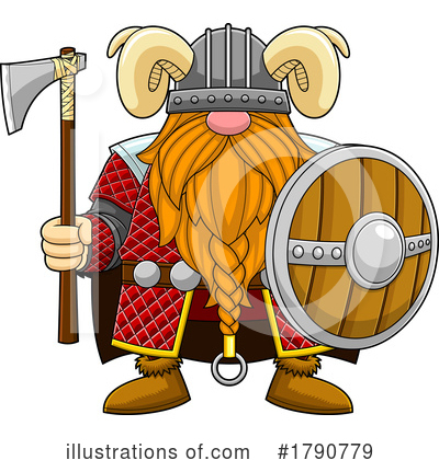 Royalty-Free (RF) Viking Clipart Illustration by Hit Toon - Stock Sample #1790779
