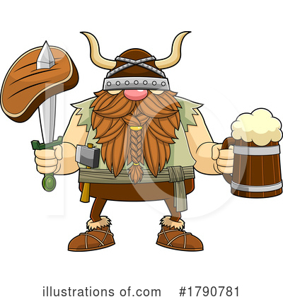 Royalty-Free (RF) Viking Clipart Illustration by Hit Toon - Stock Sample #1790781