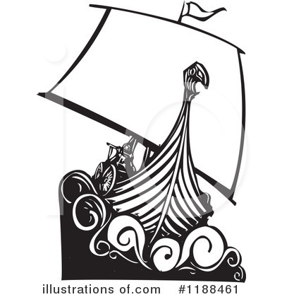 Royalty-Free (RF) Viking Ship Clipart Illustration by xunantunich - Stock Sample #1188461