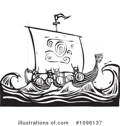 Viking Ship Clipart #1096137 by xunantunich
