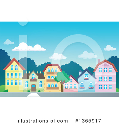 Royalty-Free (RF) Village Clipart Illustration by visekart - Stock Sample #1365917